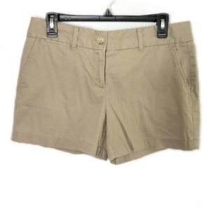 LOFT Flat Front Khaki Chino Shorts Sz 4